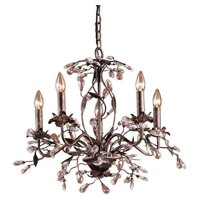 Trendy Hesse 5 Light Candle Style Chandelier In Hesse 5 Light Candle Style Chandeliers (View 1 of 25)
