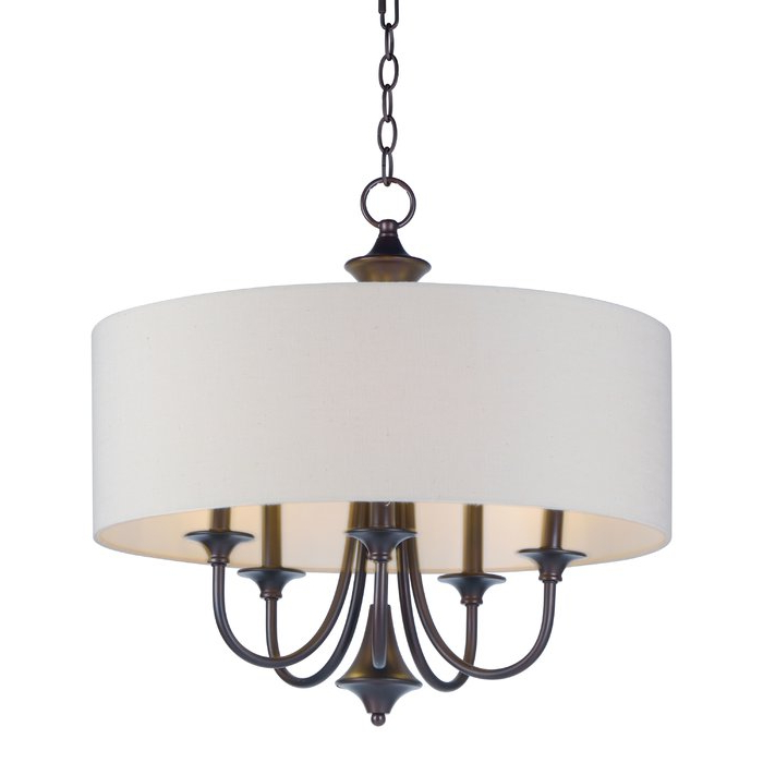 Wadlington 5 Light Drum Chandelier In Well Liked Wadlington 5 Light Drum Chandeliers (View 1 of 25)