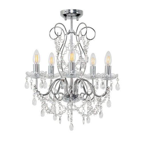Well Known Blanchette 5 Light Candle Style Chandeliers Within Viscount 5 Light Candle Style Chandelier Minisun Bulb: Not (View 6 of 25)