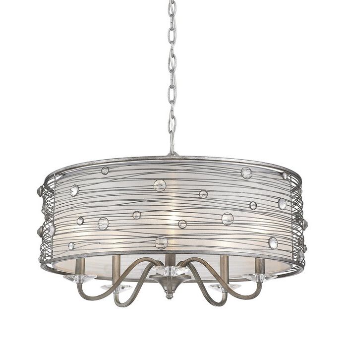 Well Known Hermione 5 Light Drum Chandelier With Hermione 5 Light Drum Chandeliers (Photo 6 of 25)