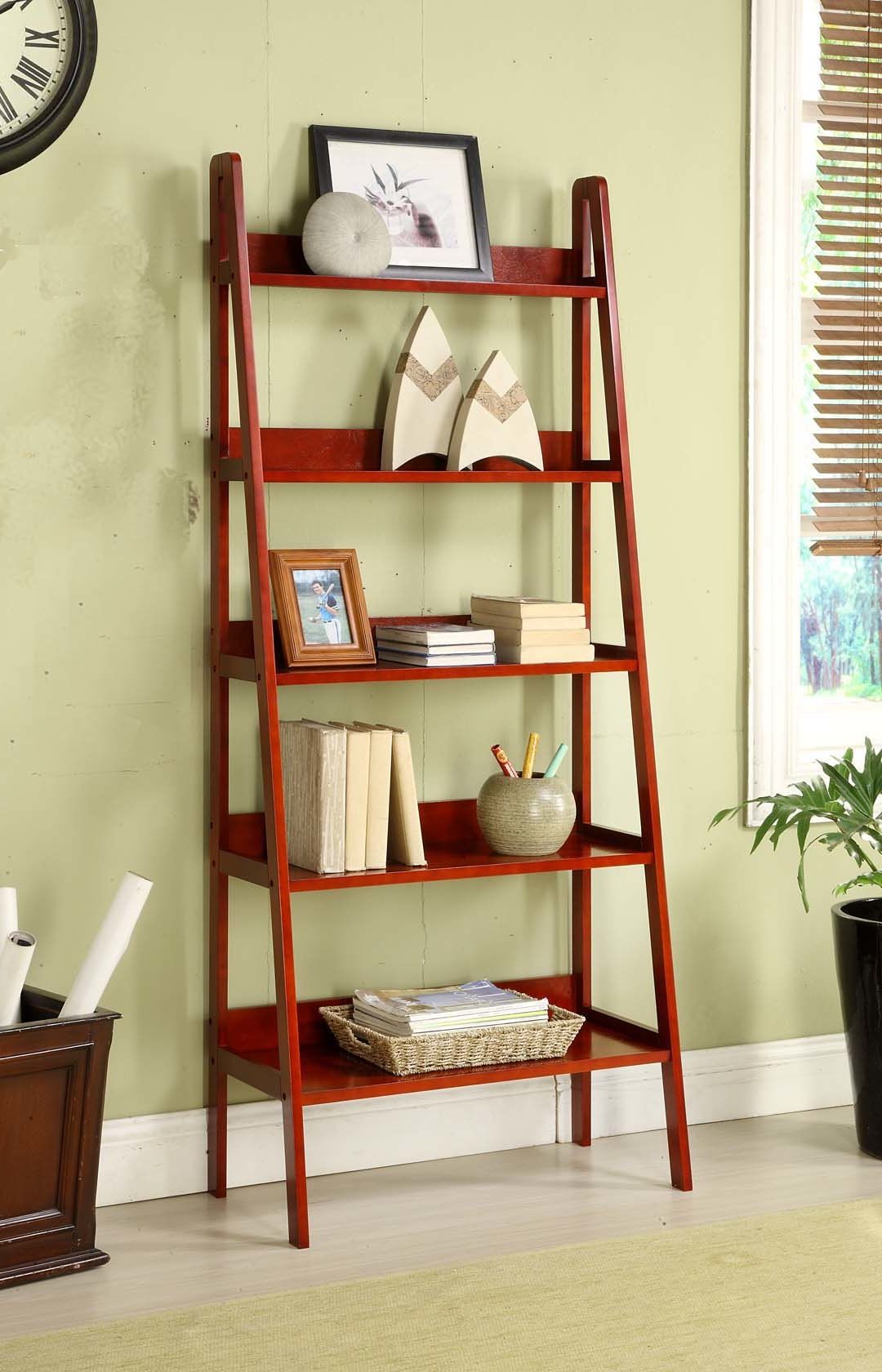 Well Known Ladder Bookcase With Silvestri Ladder Bookcases (View 17 of 20)