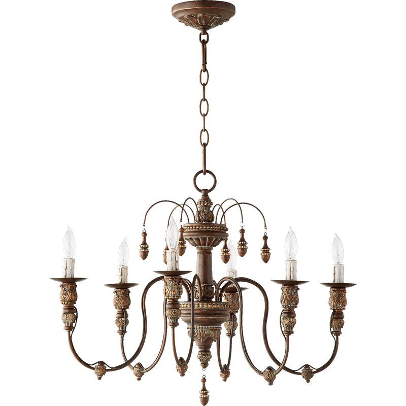 Well Known Paladino 6 Light Chandeliers Regarding Paladino 6 Light Chandelier (View 4 of 25)