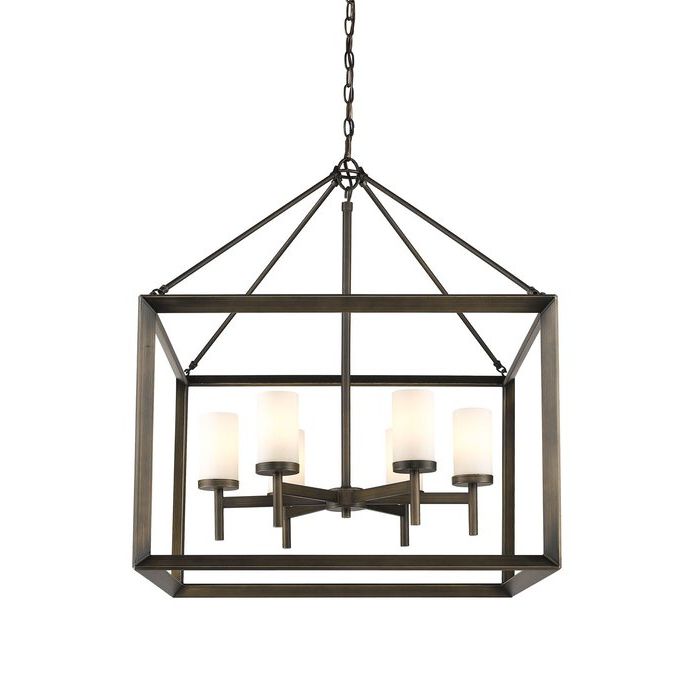 Well Known Thorne 4 Light Lantern Rectangle Pendants Within Thorne 6 Light Lantern Square / Rectangle Pendant (View 14 of 25)