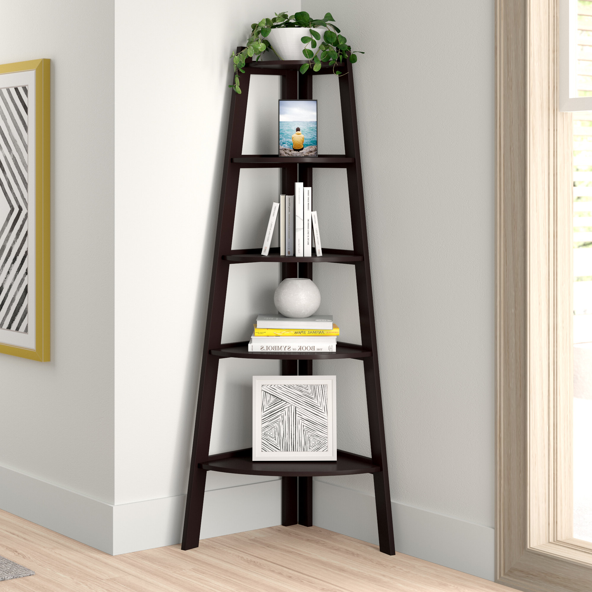 Well Known Tisha Corner Bookcases With Tisha Corner Bookcase (Photo 1 of 20)