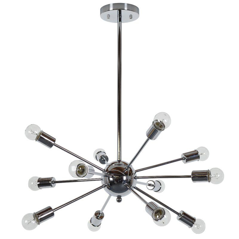 Well Known Vroman 12 Light Sputnik Chandeliers Intended For Vroman 12 Light Chandelier In  (View 4 of 25)