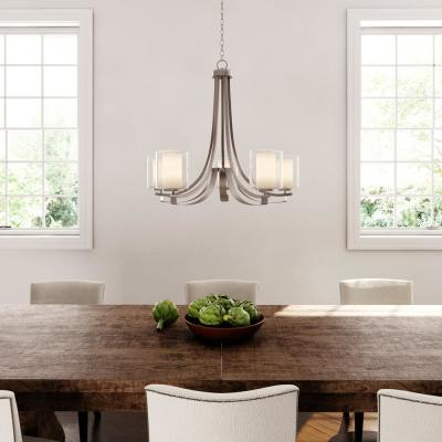 Well Liked Candle Style – Chandeliers – Lighting – The Home Depot With Regard To Corneau 5 Light Chandeliers (View 22 of 25)