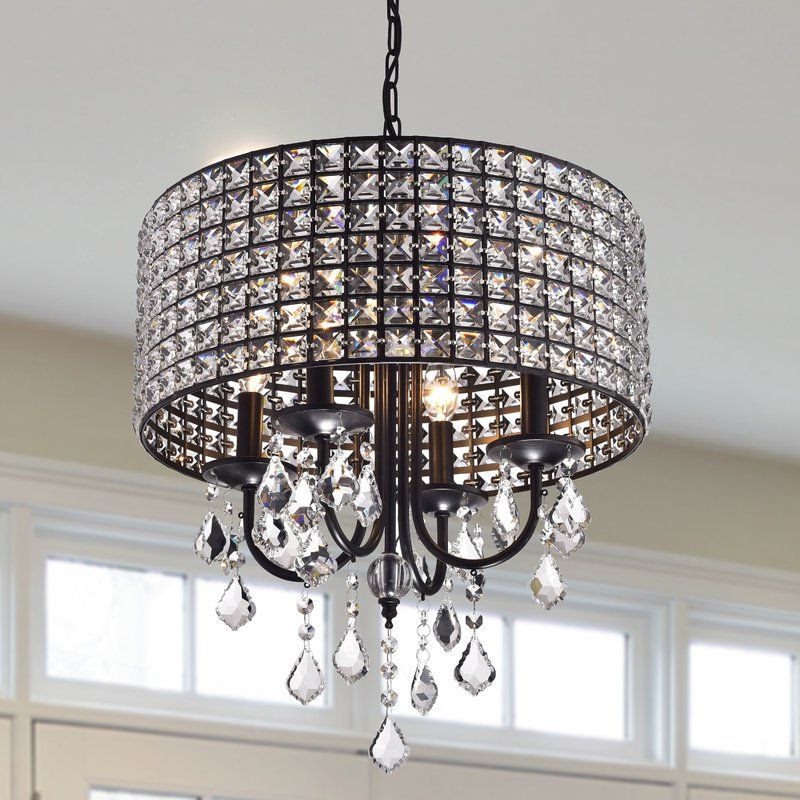 Widely Used Albano 4 Light Crystal Chandeliers Pertaining To Albano 4 Light Crystal Chandelier (View 1 of 25)