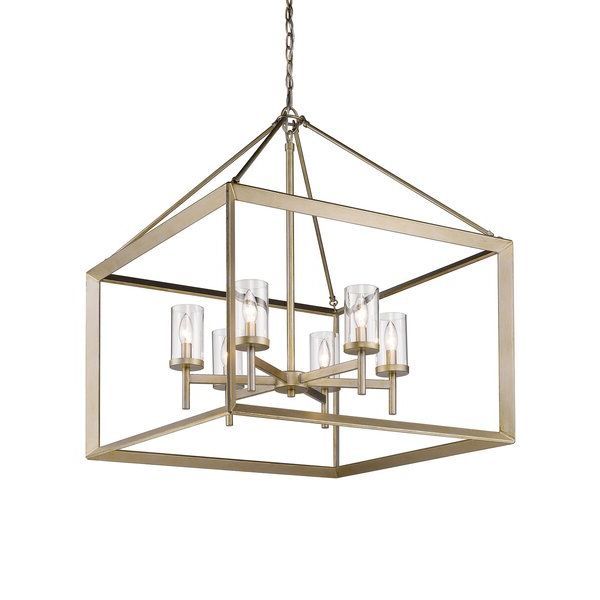 Widely Used Thorne 6 Light Lantern Square / Rectangle Pendants In Thorne 6 Light Lantern Square / Rectangle Pendant (View 5 of 25)