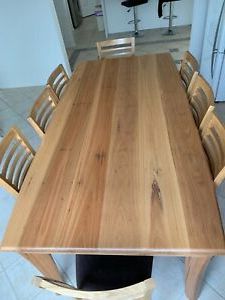 2019 Benji 35'' Dining Tables Within Dining Table, 8 Seater In Natural Blackbutt Timber (Photo 24 of 25)