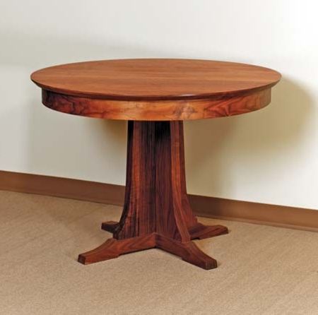 2019 Pedestal Round Dining Table – Traditional – Dining Tables With Regard To Sevinc Pedestal Dining Tables (View 4 of 25)