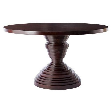 2019 Rubberwood Solid Wood Pedestal Dining Tables Inside Dining Table Pedestal Base Only (Photo 17 of 25)
