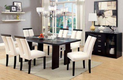 34.6'' Pedestal Dining Tables In Most Up To Date Luminar Cm3559t Dining Table W/led Lights In Black W/options (Photo 23 of 25)