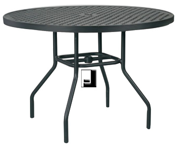 36 Inch Round Aluminum Dining Table With Umbrella Hole With Most Recently Released Menifee 36'' Dining Tables (View 3 of 25)