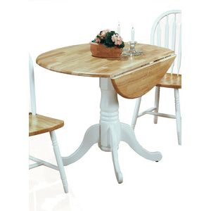 5140wtdt Drop Leaf Pedestal Table For Current Boothby Drop Leaf Rubberwood Solid Wood Pedestal Dining Tables (View 15 of 25)