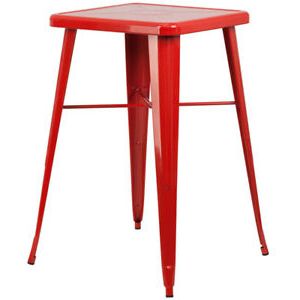 Abby Bar Height Dining Tables Throughout Well Known Commercial Grade 23.75" Square Colorful Metal Indoor (Photo 18 of 25)