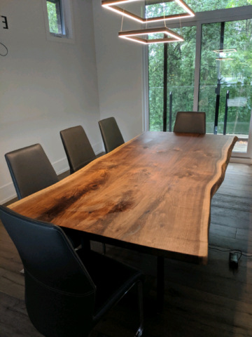 Adsila 24'' Dining Tables With Regard To Fashionable Custom Live Edge Walnut Dining Table – 7' 6" X 42 (Photo 25 of 25)