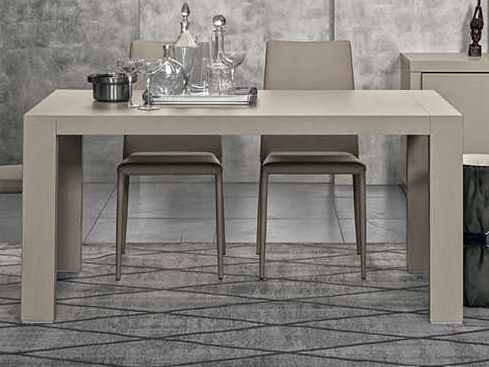 Akitomo 35.4'' Dining Tables In Well Known Yumanmod Doppio Passo Grey Open Pore Lacquered 63'' – 110 (Photo 15 of 25)