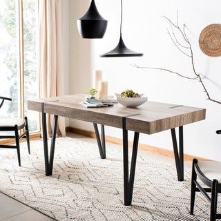 Akitomo 35.4'' Dining Tables Within Newest Safavieh Alyssa Brown Rustic Mid Century Dining Table (Photo 1 of 25)