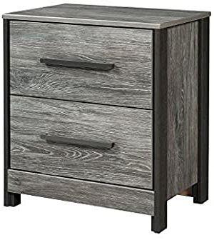 Amazon: The Roomplace Urbana Nightstand In Rustic Gray In Well Known Joyl  (View 3 of 25)