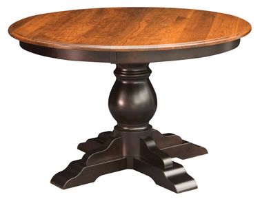 Amish Round Dining Table Within Most Current Dawna Pedestal Dining Tables (View 7 of 25)