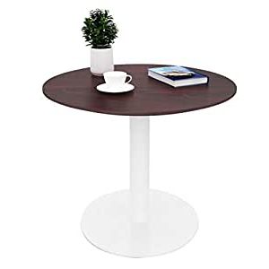 Anzum 23.6'' Dining Tables Pertaining To Most Current Amazon: Sunon Round Cafe Table,small Pedestal Table (Photo 23 of 25)