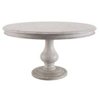 Canora Grey Badgett Extendable Dining Table & Reviews Regarding Most Up To Date Finkelstein Pine Solid Wood Pedestal Dining Tables (Photo 23 of 25)