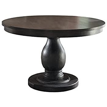 Famous Tabor 48'' Pedestal Dining Tables In Amazon – Acme 16250 Drake Espresso Round Dining Table (Photo 14 of 25)