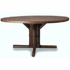Fashionable Rustic Dining Tables Pertaining To Tabor 48'' Pedestal Dining Tables (View 17 of 25)