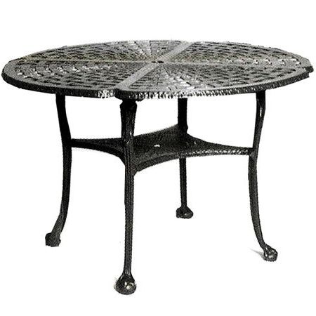 Fashionable Three Coins Basketweave Dining Table – Iron Accents Throughout Deonte 38'' Iron Dining Tables (View 2 of 25)