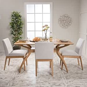 Favorite Amazon – Katherine Light Beige Fabric/natural Oak In Isak 35.43'' Dining Tables (Photo 10 of 25)