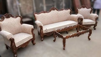 Handcrafted 5 Seater Sofa Set Sheesham Wood Sf 0095 Within Recent Joyl  (View 21 of 25)