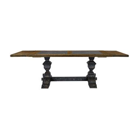Hemmer 32'' Pedestal Dining Tables Pertaining To Best And Newest The Arhaus Wilhelm 72" White & Bluestone Extension Dining (View 9 of 25)
