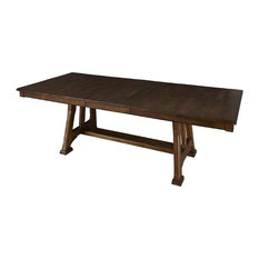 Houzz With Regard To Well Known Carelton 36'' Mango Solid Wood Trestle Dining Tables (Photo 3 of 25)