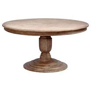 Jackie Pedestal Round Dining Table Wood/rustic Mango/grey Regarding Recent Kohut 47'' Pedestal Dining Tables (View 11 of 25)