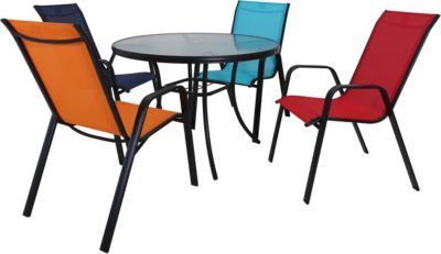 Latest Anzum 23.6'' Dining Tables Inside Red Line Creation 5 Piece 40 Inch Outdoor Dining Set (Photo 20 of 25)