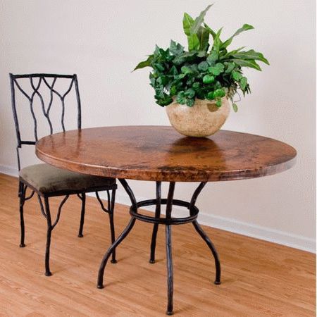 Latest Darbonne 42'' Dining Tables Intended For Woodland Cafe Table – 42" – Iron Accents (View 6 of 25)