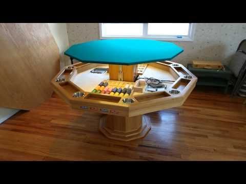 Mcbride 48" 4 – Player Poker Tables Throughout Most Popular (46) Custom Poker Table – Youtube (View 19 of 25)
