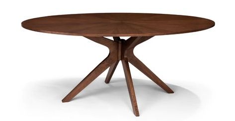 Midcentury Modern Dining Table With Clennell 35.4'' Iron Dining Tables (Photo 1 of 25)