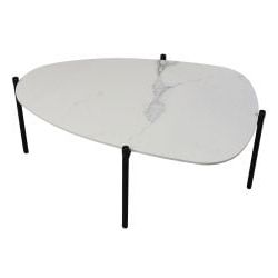 Modern Oval 36 Inch Marble Top Coffee Table, White In Popular Mcquade  (View 21 of 25)