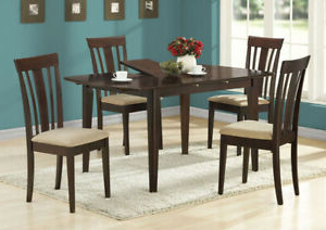 Monarch Transitional Dining Table In Cappuccino Finish I Throughout Well Known Hitchin 36'' Dining Tables (View 23 of 25)