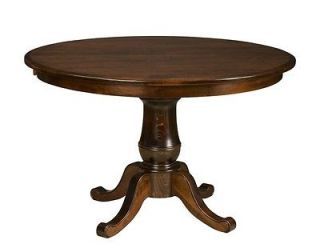 Monogram 48'' Solid Oak Pedestal Dining Tables With Favorite Round Pedestal Dining Table Extending Solid Wood Oak 48,54, (View 1 of 25)