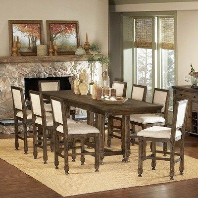 Most Popular 893 Series 9 Piece Counter Height Dining Setwoodbridge Pertaining To Andrenique Bar Height Dining Tables (View 8 of 25)