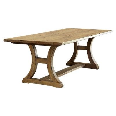Most Recently Released 6pc Tomasina Solid Pine Wood Dining Set Light Oak For Reagan Pine Solid Wood Dining Tables (View 13 of 25)