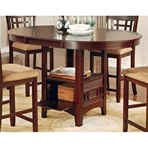 Nakano Counter Height Pedestal Dining Tables Pertaining To Most Up To Date Amazon – Coaster Lavon Counter Height Dining Table In (View 13 of 25)