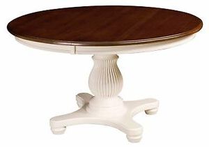 Newest 47'' Pedestal Dining Tables Throughout Amish Pedestal Dining Table Round Traditional Fluted Solid (View 12 of 25)
