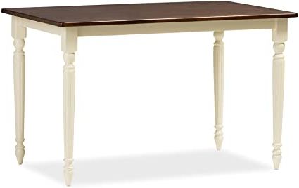 Newest Cammack 29.53'' Pine Solid Wood Dining Tables In Amazon – Baxton Studio Laurence French Country Cottage (Photo 14 of 25)