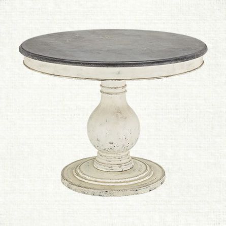 Popular 28'' Pedestal Dining Tables Intended For Luca 39" Round Pedestal Dining Table With Bluestone Top In (Photo 9 of 25)