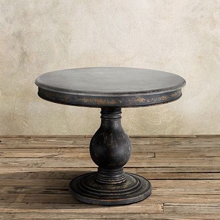 Preferred Luca 48" Round Pedestal Dining Table With Bluestone Top In Regarding Balfour 39'' Dining Tables (View 6 of 25)