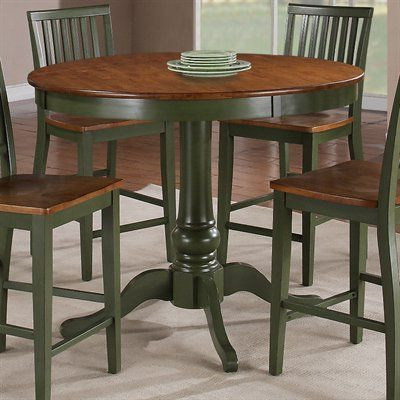 Featured Photo of 2025 Popular Andrelle Bar Height Pedestal Dining Tables