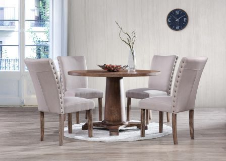 The Carey Dining Set Features An Antique Natural Oak Color Regarding Latest Dixon 29'' Dining Tables (View 4 of 25)